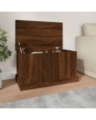 Boîte de rangement chêne marron 70x40x38 cm bois d'ingénierie | Mobilier & Déco