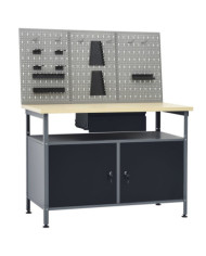 Établi avec 3 panneaux muraux | Mobilier & Déco
