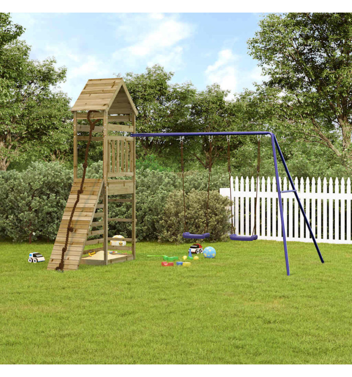 Aire de jeux d'extérieur bois de pin imprégné | Mobilier & Déco