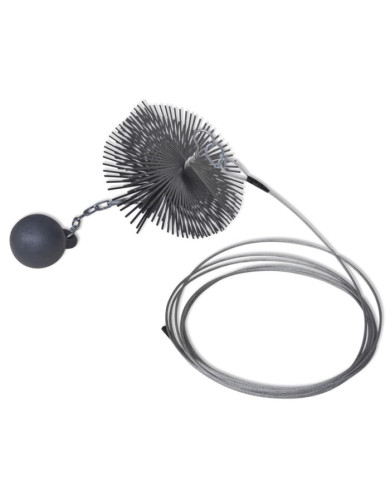Brosse ronde pour cheminée Dia. 20 cm | Mobilier & Déco