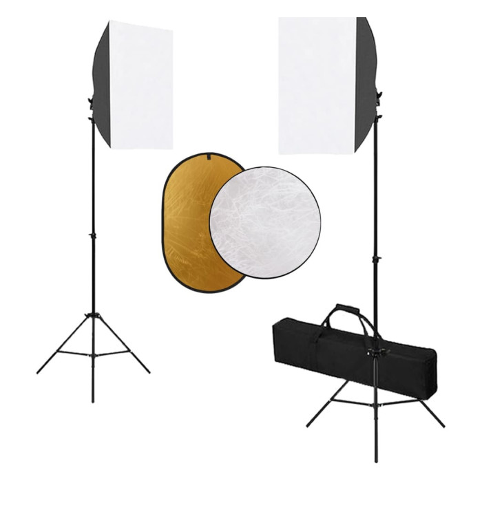 Kit de studio photo avec boîte à lumière et réflecteur | Mobilier & Déco