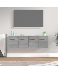 Armoires murales 2 pcs Sonoma gris 60x36,5x35 cm Bois | Mobilier & Déco