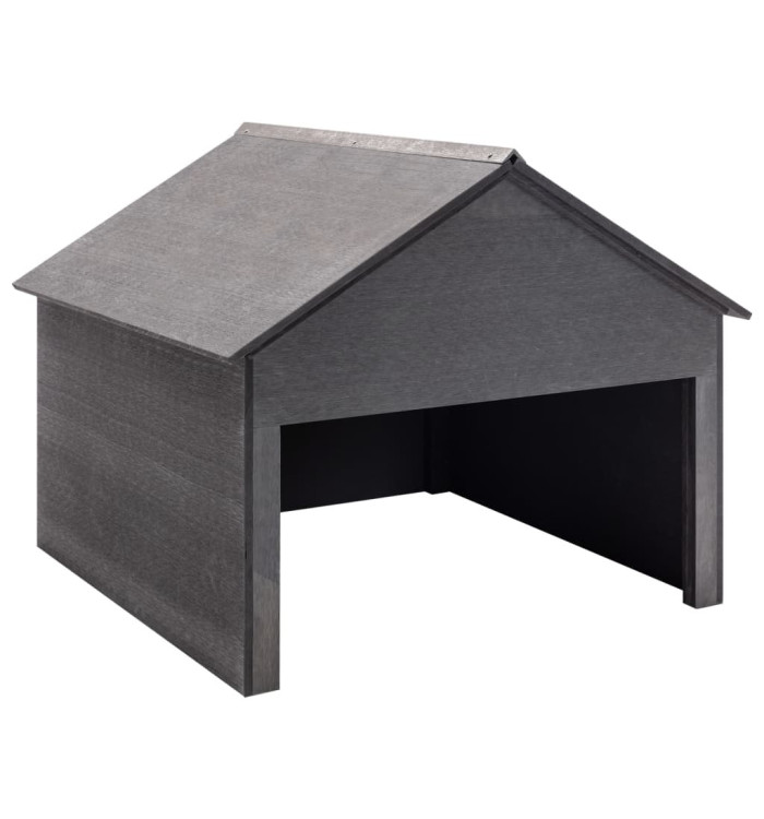 Garage pour tondeuse à gazon Gris 80x80x70 cm WPC | Mobilier & Déco