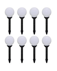 8 pcs Lampes d'allée d'extérieur à LED 15 cm et piquet au sol | Mobilier & Déco