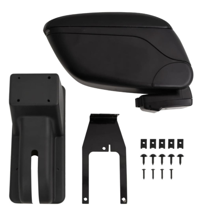Accoudoir de voiture noir 12x29x(32-46) cm ABS | Mobilier & Déco