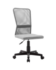 Chaise de bureau Gris 44x52x100 cm Tissu en maille | Mobilier & Déco