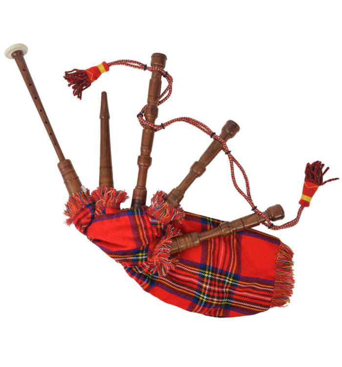 Cornemuse écossaise Great Highland d'enfants tartan rouge | Mobilier & Déco