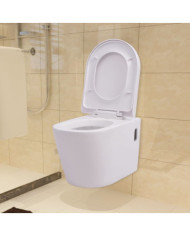 Toilette murale Céramique Blanc | Mobilier & Déco