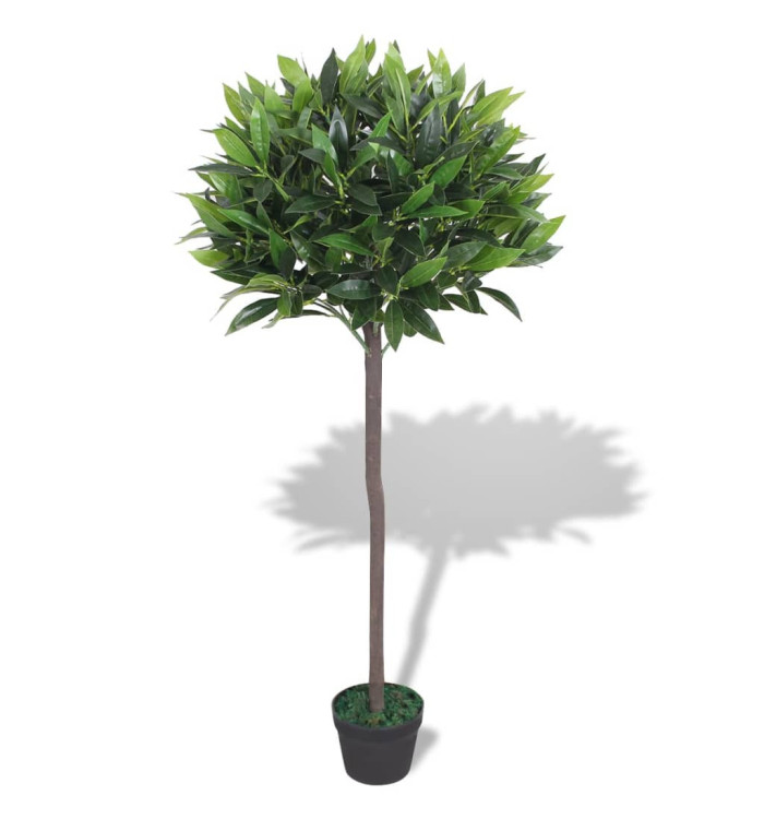 Laurier artificiel avec pot 125 cm Vert | Mobilier & Déco