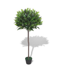 Laurier artificiel avec pot 125 cm Vert | Mobilier & Déco