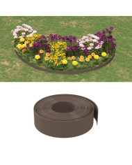 Bordures de jardin 3 pcs marron 10 m 15 cm polyéthylène | Mobilier & Déco