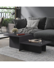 Table basse Gris 111,5x50x33 cm Bois d'ingénierie | Mobilier & Déco