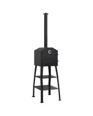 Four à pizza d'extérieur Charbon de bois 2 pierres réfractaires | Mobilier & Déco