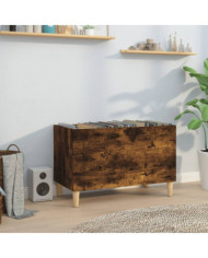Armoire à disques chêne fumé 74,5x38x48 cm bois d'ingénierie | Mobilier & Déco
