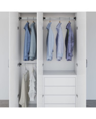 Rails de garde-robe télescopiques 2 pcs Argenté 58-100 cm | Mobilier & Déco