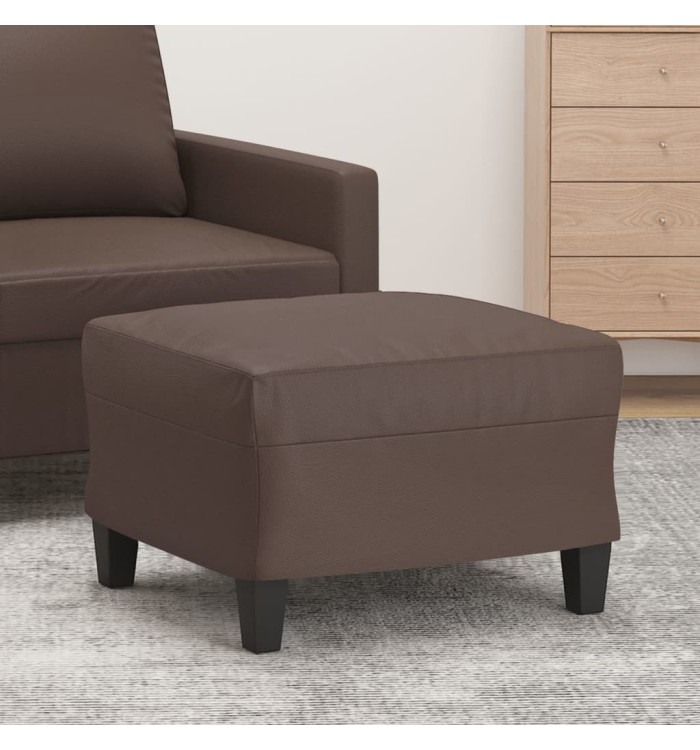 Repose-pied Marron 60x50x41 cm Similicuir | Mobilier & Déco
