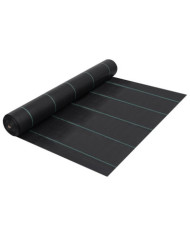 Toile de paillage Noir 1x10 m PP | Mobilier & Déco