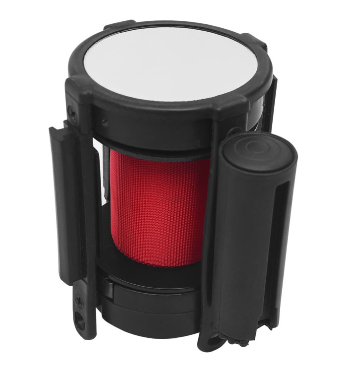 Barrière à bande rétractable 200 cm Rouge | Mobilier & Déco
