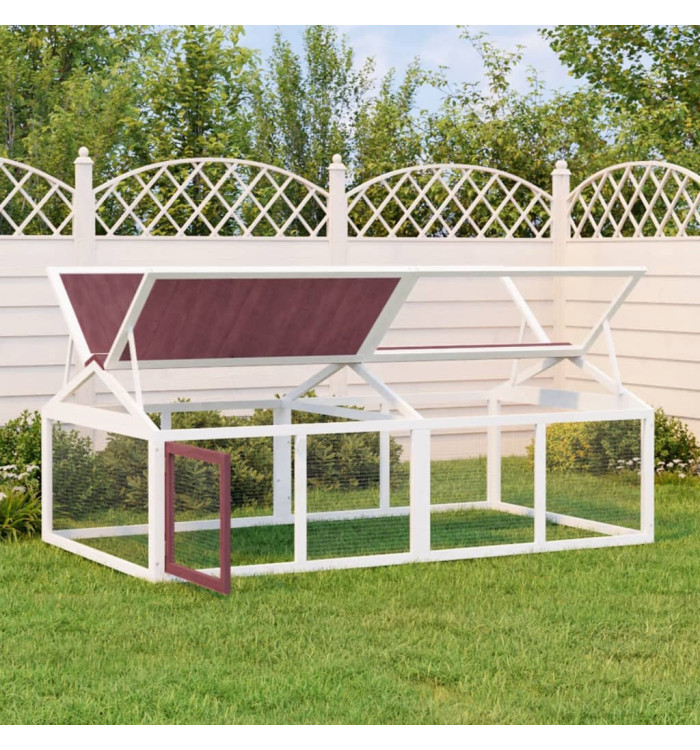 Enclos animaux moka 200x112,5x74 cm bois massif de pin | Mobilier & Déco