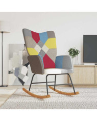 Chaise à bascule Patchwork Tissu | Mobilier & Déco