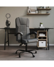 Fauteuil inclinable de bureau Gris foncé Tissu | Mobilier & Déco