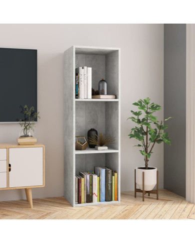 Bibliothèque/Meuble TV Gris béton 36x30x114cm Bois d’ingénierie | Mobilier & Déco