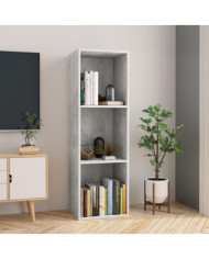 Bibliothèque/Meuble TV Gris béton 36x30x114cm Bois d’ingénierie | Mobilier & Déco
