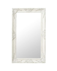 Miroir mural style baroque 50x80 cm Blanc | Mobilier & Déco