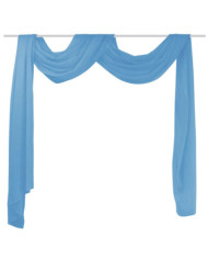 Rideau en voile fine 140x600 cm Turquoise | Mobilier & Déco
