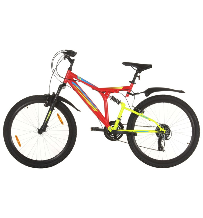 Vélo de montagne 21 vitesses Roues de 26 pouces 49 cm rouge | Mobilier & Déco
