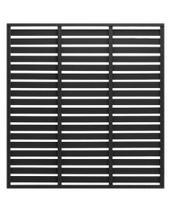 Panneau de clôture WPC 180x180 cm Noir | Mobilier & Déco