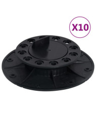 Pieds de terrasse réglables 10 pcs 25-40 mm | Mobilier & Déco