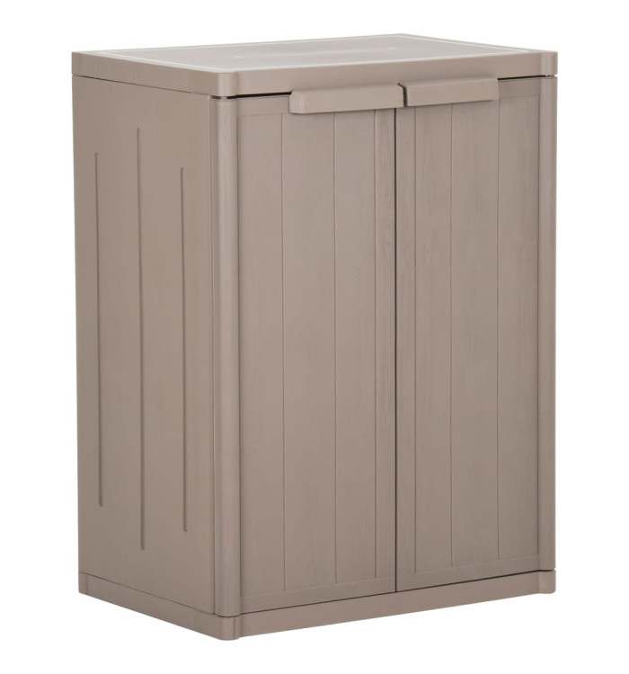 Armoire de rangement jardin Marron 65x45x88cm PP Aspect de bois | Mobilier & Déco
