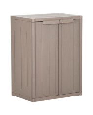 Armoire de rangement jardin Marron 65x45x88cm PP Aspect de bois | Mobilier & Déco