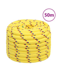 Corde de bateau Jaune 20 mm 50 m Polypropylène | Mobilier & Déco