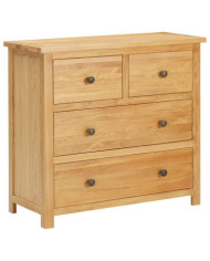 Commode 80x35x75 cm Bois de chêne massif | Mobilier & Déco