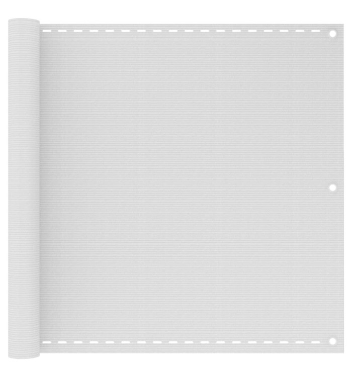 Écran de balcon Blanc 90x500 cm PEHD | Mobilier & Déco