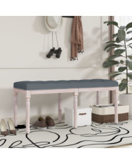 Banc Gris foncé 110x40x49 cm Velours | Mobilier & Déco