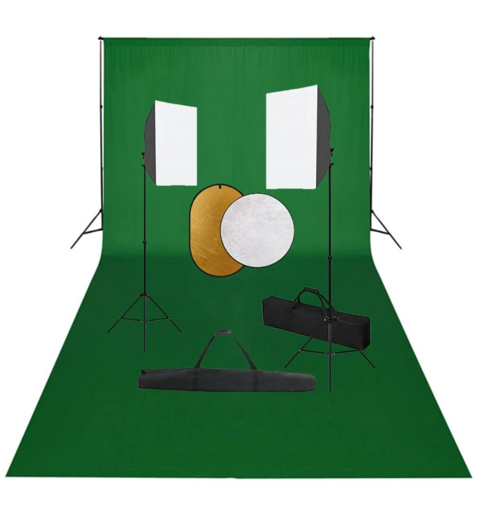 Kit de studio photo boîtes à lumière toile de fond réflecteur | Mobilier & Déco