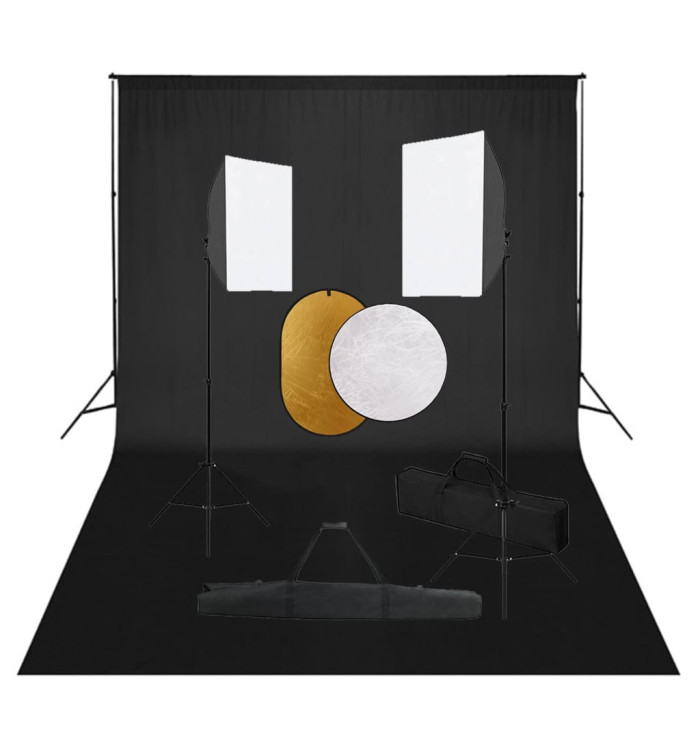 Kit de studio photo boîtes à lumière toile de fond réflecteur | Mobilier & Déco