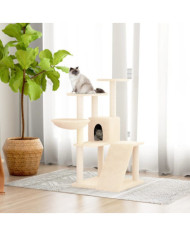Arbre à chat avec griffoirs en sisal Crème 94 cm | Mobilier & Déco