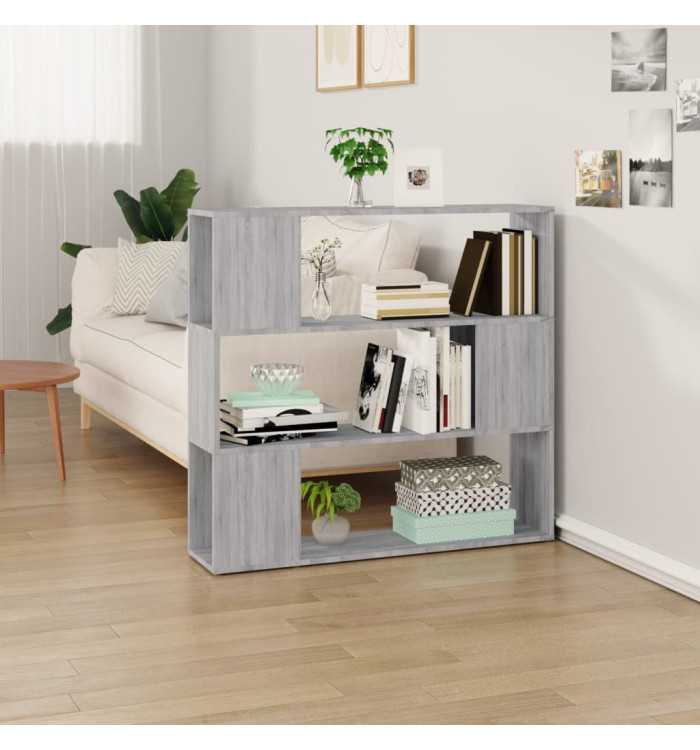 Bibliothèque/Séparateur de pièce Sonoma gris 100x24x94 cm | Mobilier & Déco