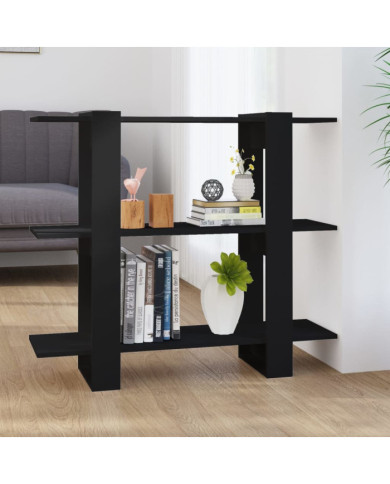Bibliothèque/Séparateur de pièce Noir 100x30x123,5 cm | Mobilier & Déco