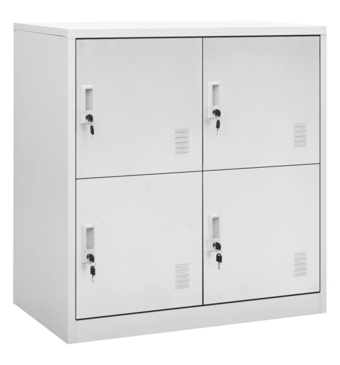 Armoire à casiers Gris clair 90x45x92,5 cm Acier | Mobilier & Déco
