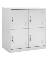 Armoire à casiers Gris clair 90x45x92,5 cm Acier | Mobilier & Déco