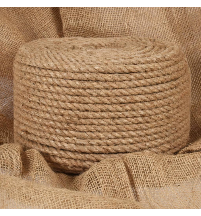 Corde 100 % jute 14 mm 100 m | Mobilier & Déco