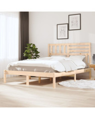 Cadre de lit sans matelas bois de pin massif 120x200 cm | Mobilier & Déco