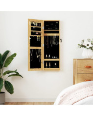 Armoire à bijoux avec miroir murale 30x8,5x90 cm | Mobilier & Déco