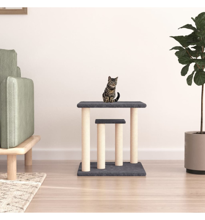 Arbres à chat avec plates-formes gris foncé 50 cm | Mobilier & Déco