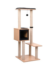 Arbre à chat avec tapis à gratter en sisal 129 cm | Mobilier & Déco